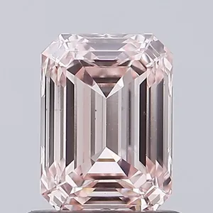 1.02ct EMERALD Fancy Pink VS1 Coloured Lab diamond