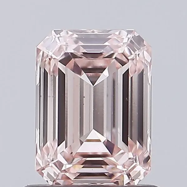 1.02ct EMERALD Fancy Pink VS1 Coloured Lab diamond