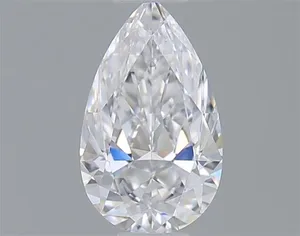 0.3ct PEAR D IF Natural diamond