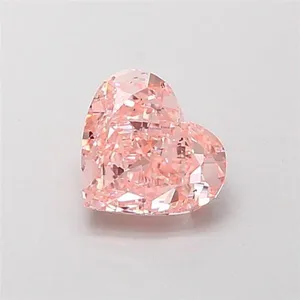 1.29ct HEART Fancy Vivid Pink SI1 Coloured Lab diamond