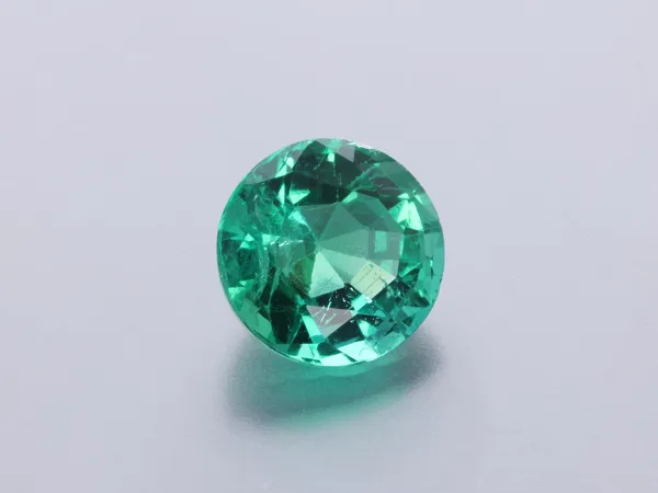 0.71ct Green Emerald, Round cut gemstone