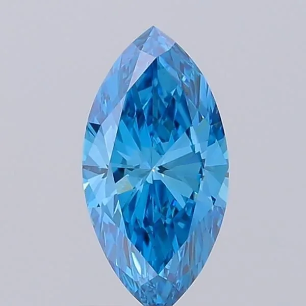 1.16ct MARQUISE Fancy Vivid Blue VVS2 Coloured Lab diamond