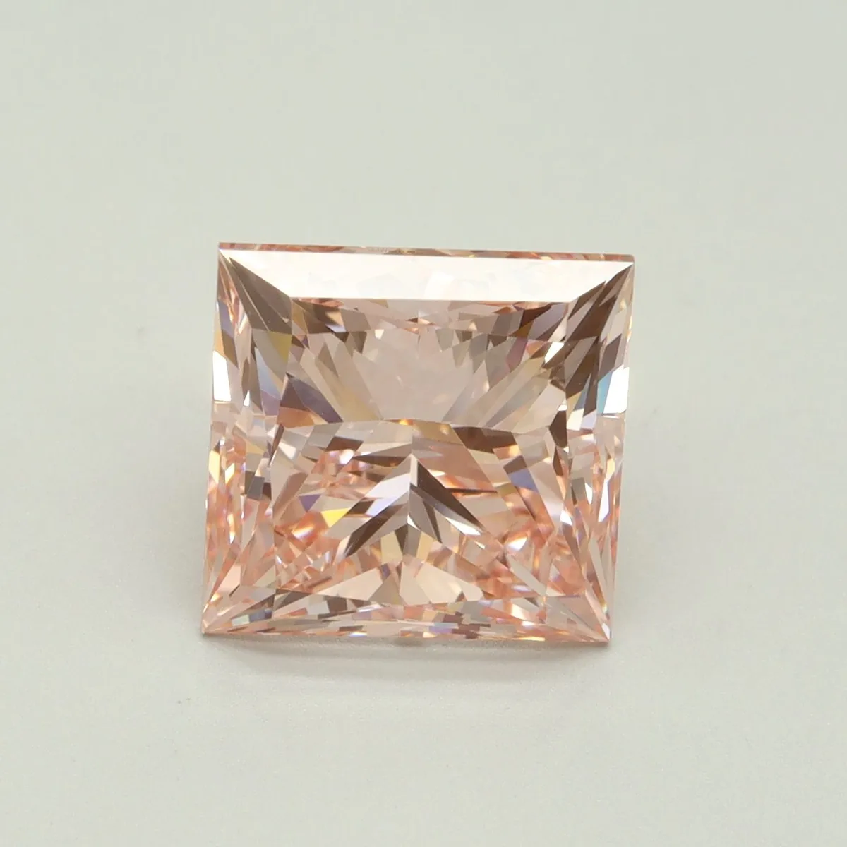5.01ct PRINCESS Fancy Intense Pink VVS2 Coloured Lab diamond