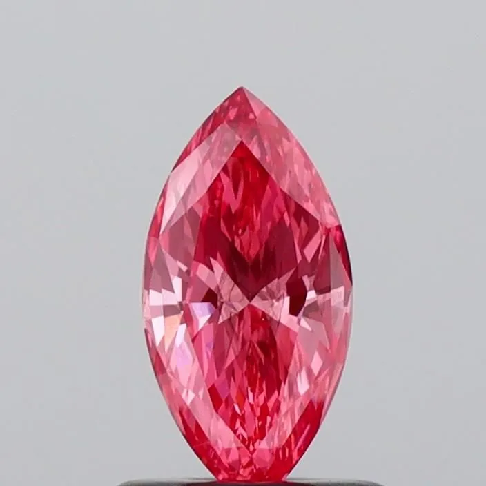 0.70ct MARQUISE Fancy Vivid Pink SI1 Coloured Lab diamond
