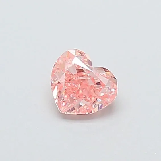 0.96ct HEART Fancy Intense Pink VVS2 Coloured Lab diamond