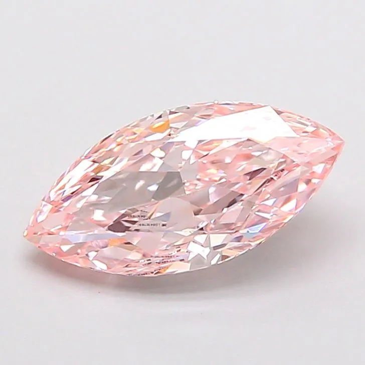 1.52ct MARQUISE Fancy Intense Pink VVS2 Coloured Lab diamond