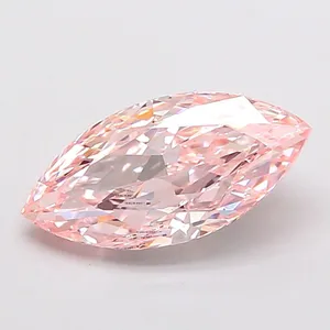 1.52ct MARQUISE Fancy Intense Pink VVS2 Coloured Lab diamond