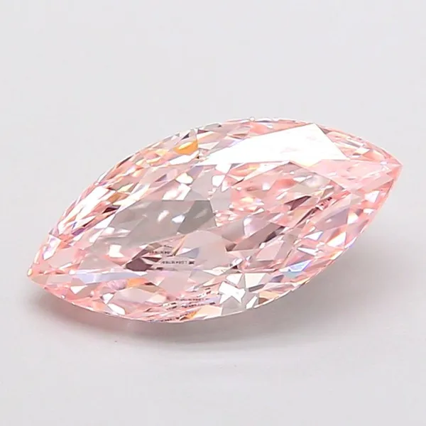 1.52ct MARQUISE Fancy Intense Pink VVS2 Coloured Lab diamond