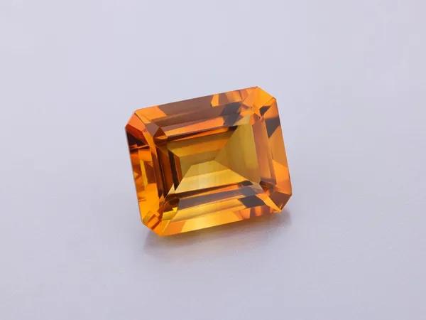 5.67ct Yellow Citrine, Emerald Cut gemstone