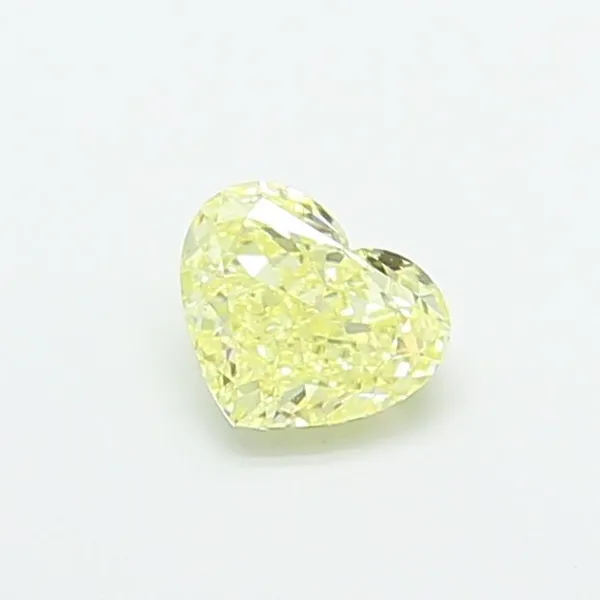 0.91ct HEART Fancy Intense Yellow VS1 Coloured Lab diamond