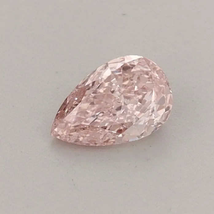 0.35ct PEAR Fancy Intense Pink VS1 Coloured Lab diamond