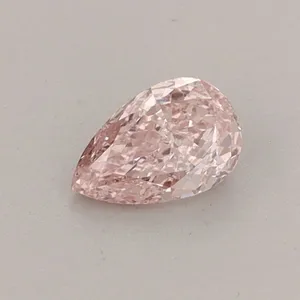 0.35ct PEAR Fancy Intense Pink VS1 Coloured Lab diamond