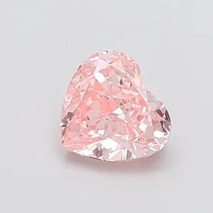 1.5ct HEART Fancy Vivid Pink VS1 Coloured Lab diamond