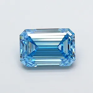 1.91ct EMERALD Fancy Vivid Blue VS1 Coloured Lab diamond