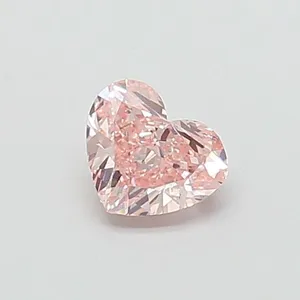 0.92ct HEART Fancy Intense Pink SI1 Coloured Lab diamond