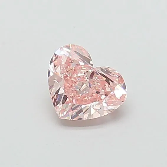 0.92ct HEART Fancy Intense Pink SI1 Coloured Lab diamond