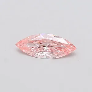 0.57ct MARQUISE Fancy Vivid Pink VS1 Coloured Lab diamond