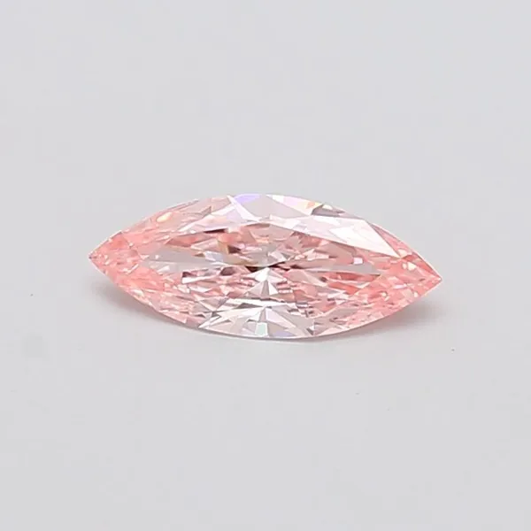 0.57ct MARQUISE Fancy Vivid Pink VS1 Coloured Lab diamond