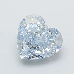 1.14ct HEART Fancy Blue VVS2 Coloured Lab diamond