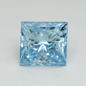 3.1ct PRINCESS Fancy Vivid Blue VS1 Coloured Lab diamond
