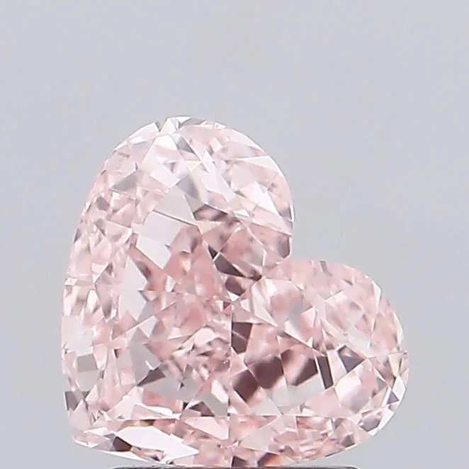 1.88ct HEART Fancy Intense Pink VVS2 Coloured Lab diamond