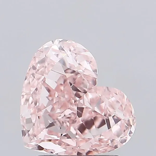 1.88ct HEART Fancy Intense Pink VVS2 Coloured Lab diamond