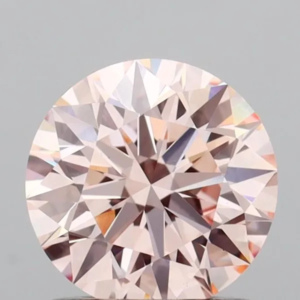 1.03ct ROUND Fancy Intense Pink VS1 Coloured Lab diamond