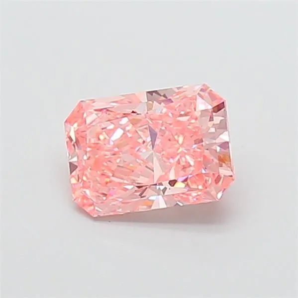 1.17ct RADIANT Fancy Vivid Pink VS1 Coloured Lab diamond