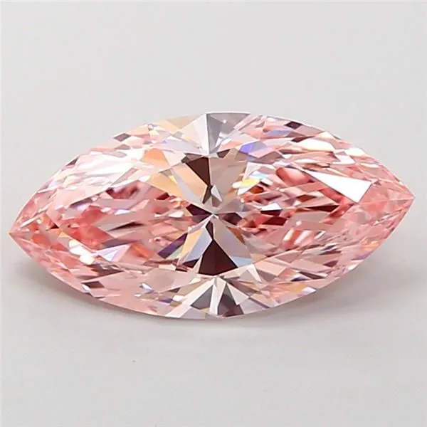 2.03ct MARQUISE Fancy Intense Pink VVS2 Coloured Lab diamond