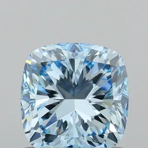1.01ct CUSHION Fancy Intense Blue VS1 Coloured Lab diamond