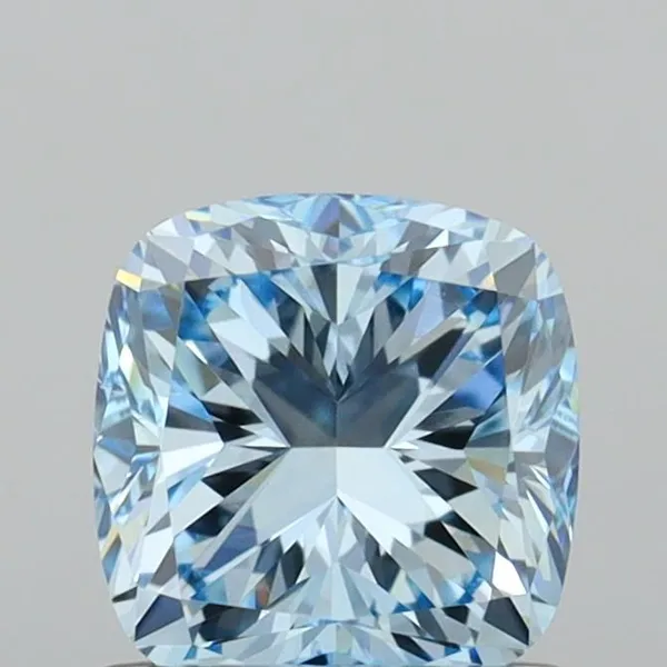 1.01ct CUSHION Fancy Intense Blue VS1 Coloured Lab diamond