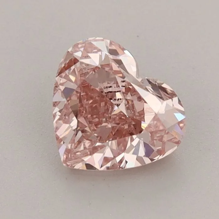 0.93ct HEART Fancy Intense Pink VS1 Coloured Lab diamond