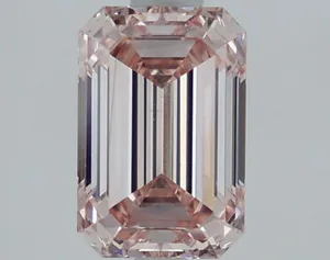 1.53ct EMERALD Fancy Light Pink VS1 Coloured Lab diamond