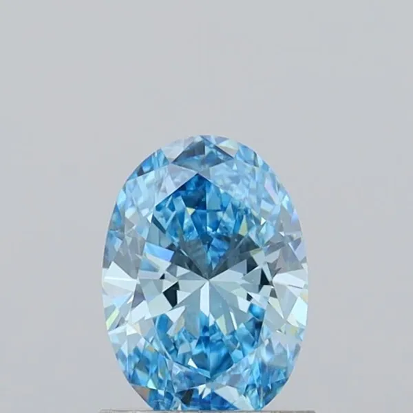 1.02ct OVAL Fancy Vivid Blue VS1 Coloured Lab diamond