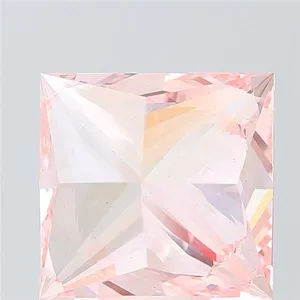9.01ct PRINCESS Fancy Vivid Pink VS2 Coloured Lab diamond
