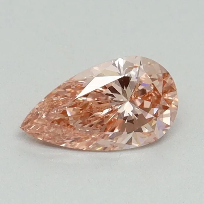 0.51ct PEAR Fancy Vivid Pink VS1 Coloured Lab diamond