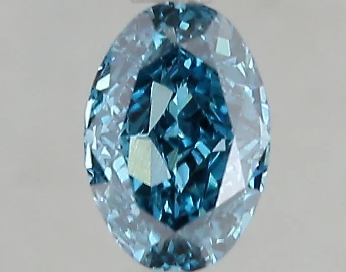 1.00ct OVAL Fancy Vivid Blue VS1 Coloured Lab diamond