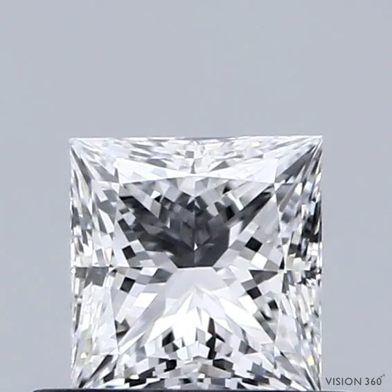 0.51ct PRINCESS E VVS2 Natural diamond