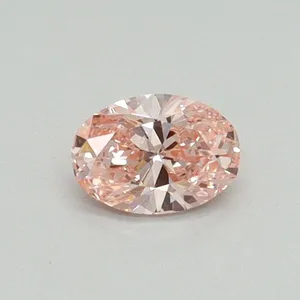0.3ct OVAL Fancy Intense Pink SI1 Coloured Lab diamond
