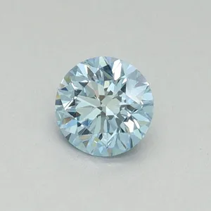 0.34ct ROUND Fancy Vivid Blue VS2 Coloured Lab diamond
