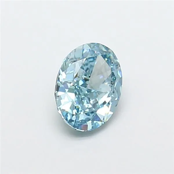 1.12ct OVAL Fancy Vivid Blue VS2 Coloured Lab diamond