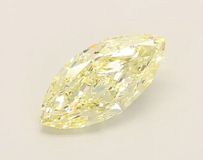 1.05ct MARQUISE Fancy Light Yellow VVS2 Coloured Lab diamond