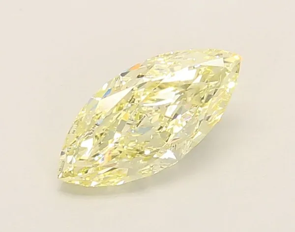 1.05ct MARQUISE Fancy Light Yellow VVS2 Coloured Lab diamond