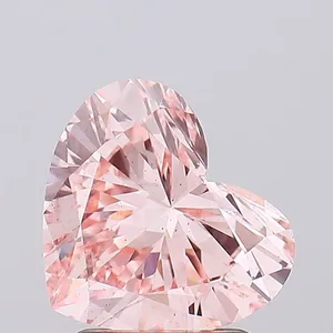 1.89ct HEART Fancy Intense Pink VS2 Coloured Lab diamond