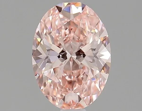 1.04ct OVAL Fancy Vivid Pink VVS2 Coloured Lab diamond
