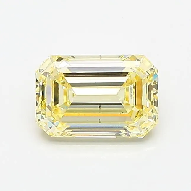 1.05ct EMERALD Fancy Yellow VS2 Coloured Lab diamond