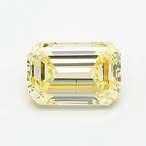 1.05ct EMERALD Fancy Yellow VS2 Coloured Lab diamond