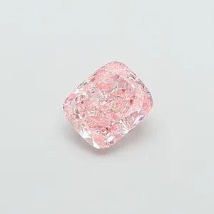 1.04ct CUSHION Fancy Vivid Pink VS1 Coloured Lab diamond