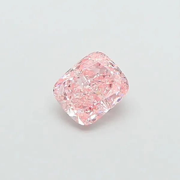 1.04ct CUSHION Fancy Vivid Pink VS1 Coloured Lab diamond