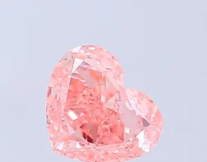 1.47ct HEART Fancy Vivid Pink VVS2 Coloured Lab diamond